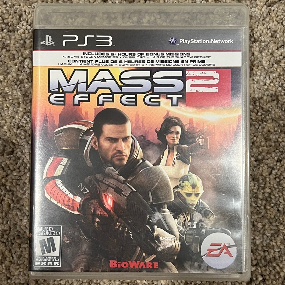 Mass Effect 2 (PS3) – PlayStation 3 – Bioware – Includes Bonus DLC Missions! 🚀🎮
